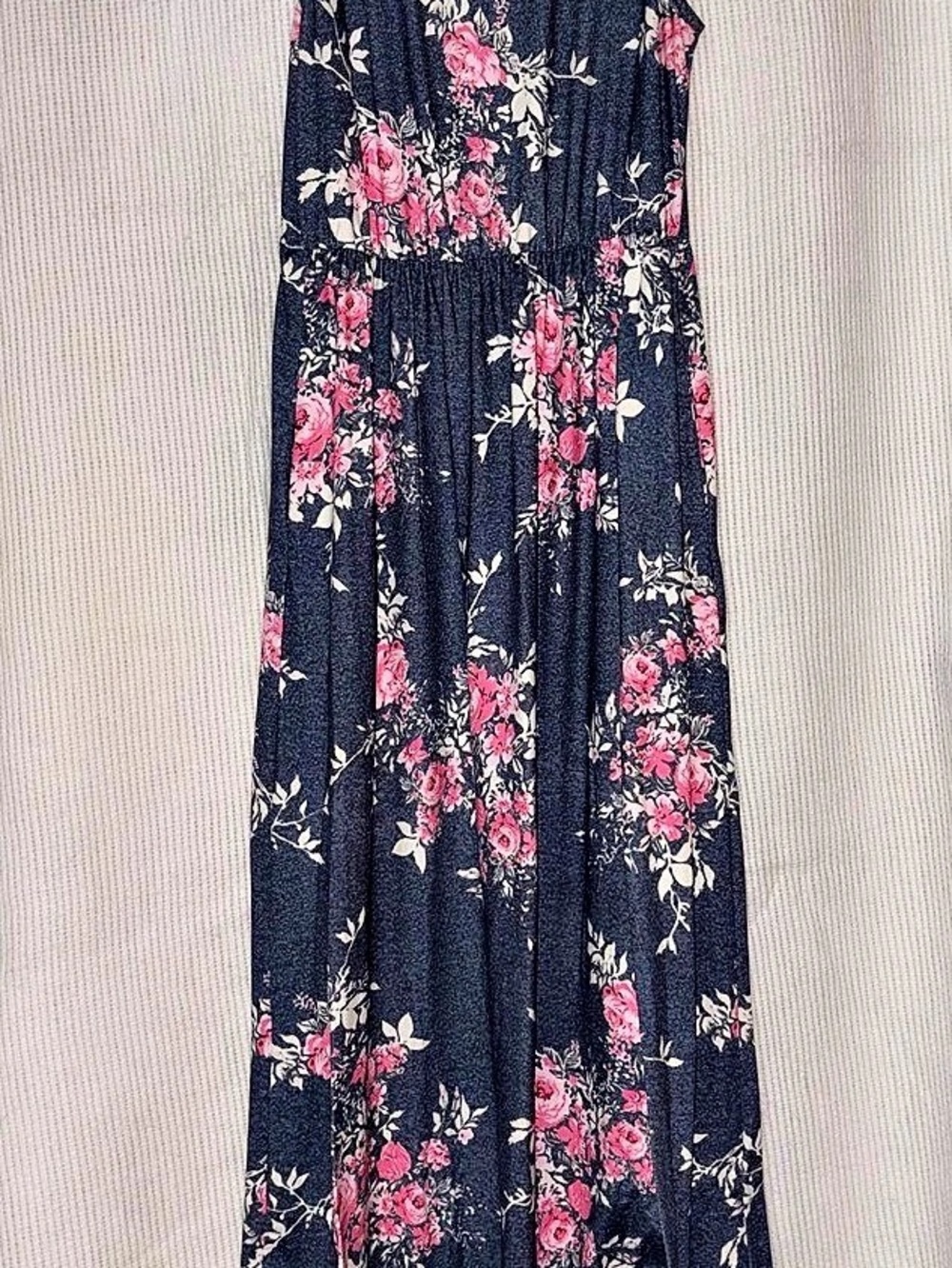Lularoe Floral Maxi Dress in Black & Pink Size Medium
